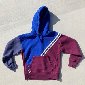 Champion Reverse Weave Hoodie Men's Small Vintage Color Block